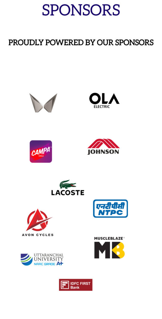 Official sponsor logo displayed in the footer of the Sports Development Federation of India