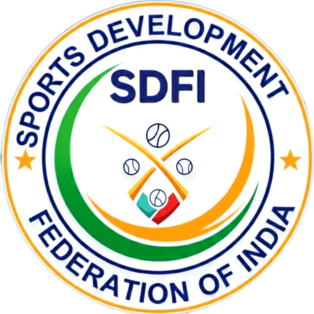 Logo of Sports Development Federation of India (SDFI)